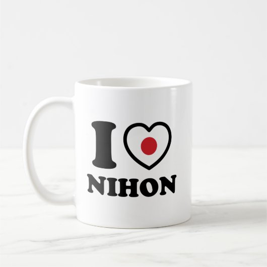 ICH HABE [LIEBE] NIHON KAFFEE TASSE (Links)