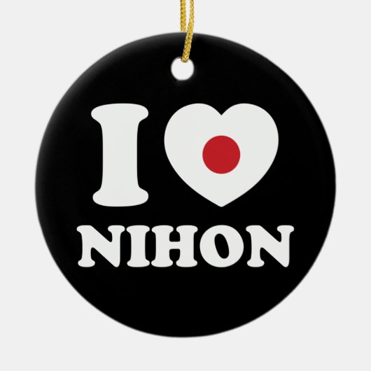 ICH HABE [LIEBE] NIHON KERAMIK ORNAMENT (Vorne)