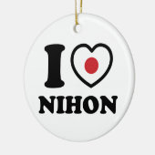 ICH HABE [LIEBE] NIHON KERAMIK ORNAMENT (Links)