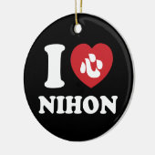 ICH HABE [LIEBE] NIHON KERAMIK ORNAMENT (Links)
