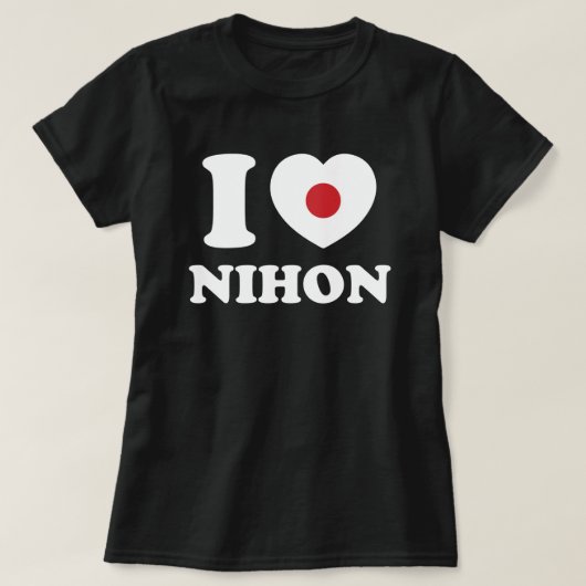 ICH HABE [LIEBE] NIHON T - Shirt (Design vorne)