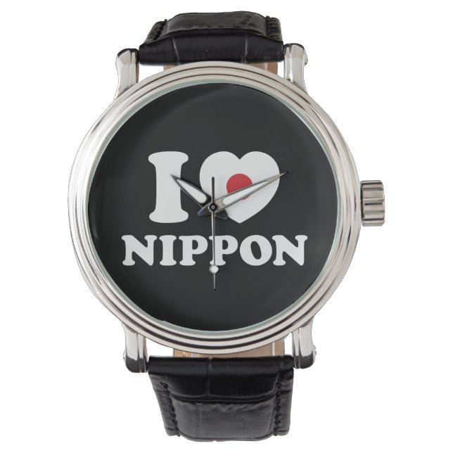 ICH HABE [LIEBE] NIPPON ARMBANDUHR (Vorderseite)