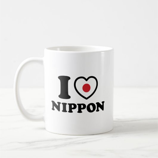 ICH HABE [LIEBE] NIPPON KAFFEETASSE (Links)