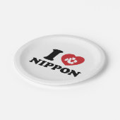 ICH HABE [LIEBE] NIPPON PAPPTELLER (Schrägansicht)