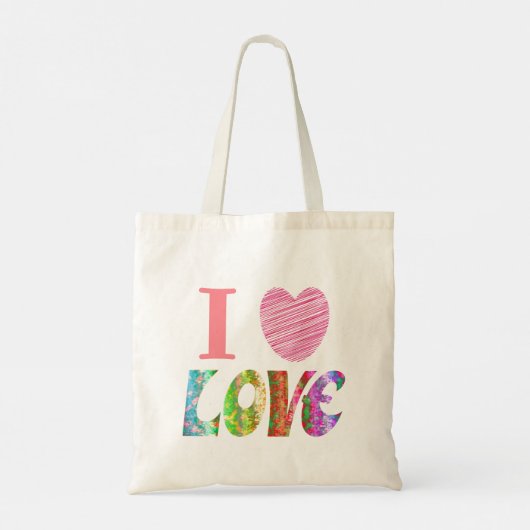 Ich habe Liebe Tote Tasche (Rückseite)