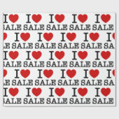 ICH HABE [LIEBE] VERKAUF GESCHENKPAPIER (Flach)