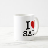 ICH HABE [LIEBE] VERKAUF KAFFEETASSE (VorderseiteRechts)