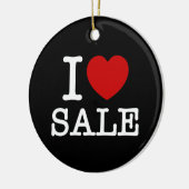 ICH HABE [LIEBE] VERKAUF KERAMIK ORNAMENT (Links)