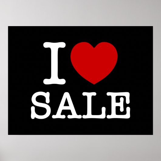 ICH HABE [LIEBE] VERKAUF POSTER (Vorne)