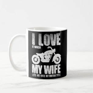 Ich habe Liebe, wenn meine Ehefrau mir das Motorra Kaffeetasse