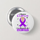 Ich habe Lupus, dass ich seltsame Dinge machen dar Button (Vorne & Hinten)