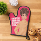 Ich habe Lust auf eine Schachtel Wein. Ofenhandschuh (Oben unten)