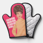 Ich habe Lust auf eine Schachtel Wein. Ofenhandschuh (Vorderseite/Rückseite)