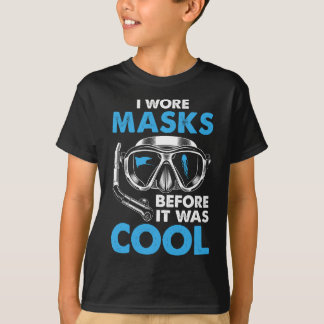Ich habe Masken getragen, bevor es Coole lustige T T-Shirt