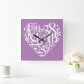 Ich habe Mathe, Funny Science, Mathelehrer Quadratische Wanduhr (Zuhause)