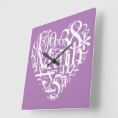 Ich habe Mathe, Funny Science, Mathelehrer Quadratische Wanduhr (Winkel)