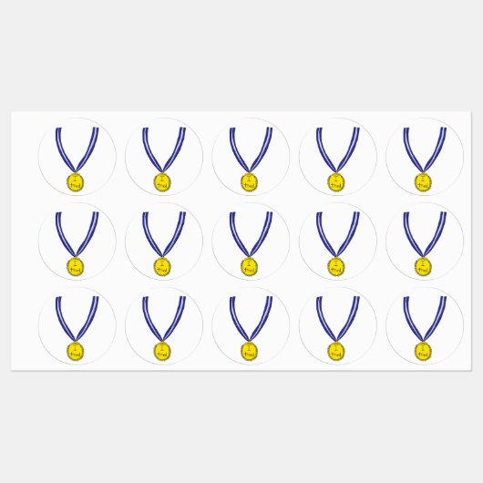 Ich habe Medaille getestet Etiketten (Blatt)