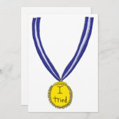 Ich habe Medaille getestet Feiertagskarte (Vorne/Hinten)
