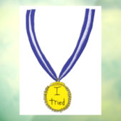 Ich habe Medaille getestet Fensteraufkleber (Blatt 3)