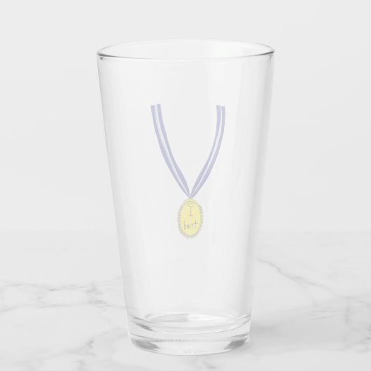 Ich habe Medaille getestet Glas (Rückseite)