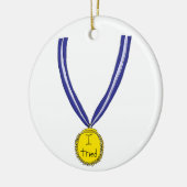 Ich habe Medaille getestet Keramik Ornament (Links)