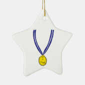 Ich habe Medaille getestet Keramik Ornament (Rechts)