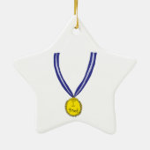 Ich habe Medaille getestet Keramik Ornament (Hinten)