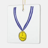 Ich habe Medaille getestet Keramikornament (Links)