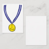 Ich habe Medaille getestet Mitteilungskarte (Vorne/Hinten)