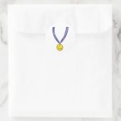 Ich habe Medaille getestet Runder Aufkleber (Tasche)