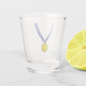 Ich habe Medaille getestet Schnapsglas (Rückseite)