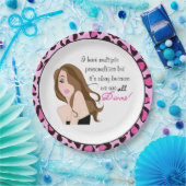 "Ich habe mehrere Persönlichkeiten, aber es ist ok Pappteller (Party)