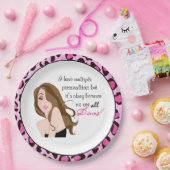 "Ich habe mehrere Persönlichkeiten, aber es ist ok Pappteller (Party)