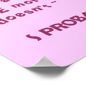 Ich habe MEHRERE SCLEROS... Poster (Ecke)