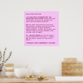 Ich habe MEHRERE SCLEROS... Poster (Küche)