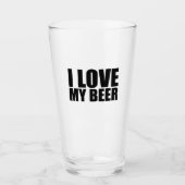 Ich habe mein Bier Liebe Glas (Vorderseite)