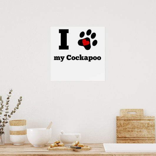 Ich habe mein Cockapoo gehört Poster (Küche)