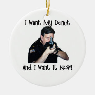 Ich habe mein Donut-Ornament Gewollt Keramikornament
