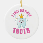 Ich habe mein erstes Zelt-Zelt-out-Kindergeschenk  Keramik Ornament (Hinten)