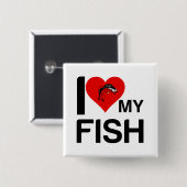 ICH HABE MEIN FISCH HERZGEHÖRT BUTTON (Vorne & Hinten)