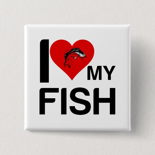 ICH HABE MEIN FISCH HERZGEHÖRT BUTTON (Vorderseite)