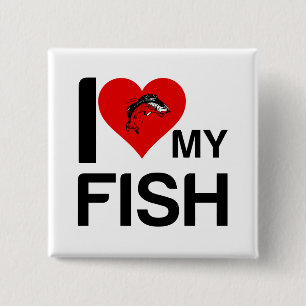 ICH HABE MEIN FISCH HERZGEHÖRT BUTTON