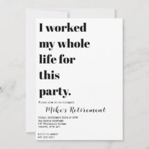 Ich habe mein ganzes Leben dafür gearbeitet?