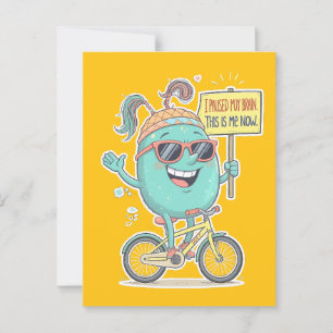 Ich habe mein Gehirn angehalten - das bin ich jetz Postkarte