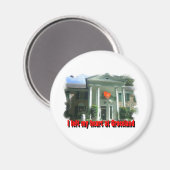 Ich habe mein Herz in Graceland Links Magnet (Vorderseite/Rückseite)