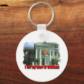 Ich habe mein Herz in Graceland Links Schlüsselanhänger (Vorderseite)