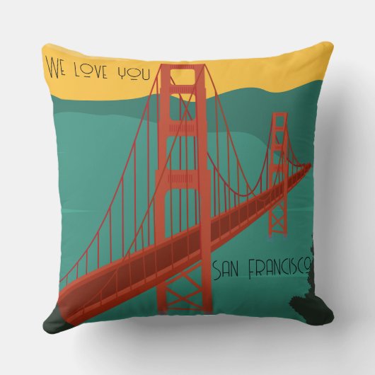 Ich habe mein Herz in San Francisco links - anpass Kissen (Rückseite)