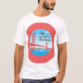 Ich habe mein Herz in San Francisco Links - Iconic T-Shirt (Vorderseite)