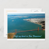 Ich habe mein Herz in San Francisco links Postkarte (Vorne/Hinten)