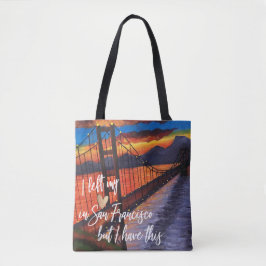 Ich habe mein Herz in San Francisco Links Tasche